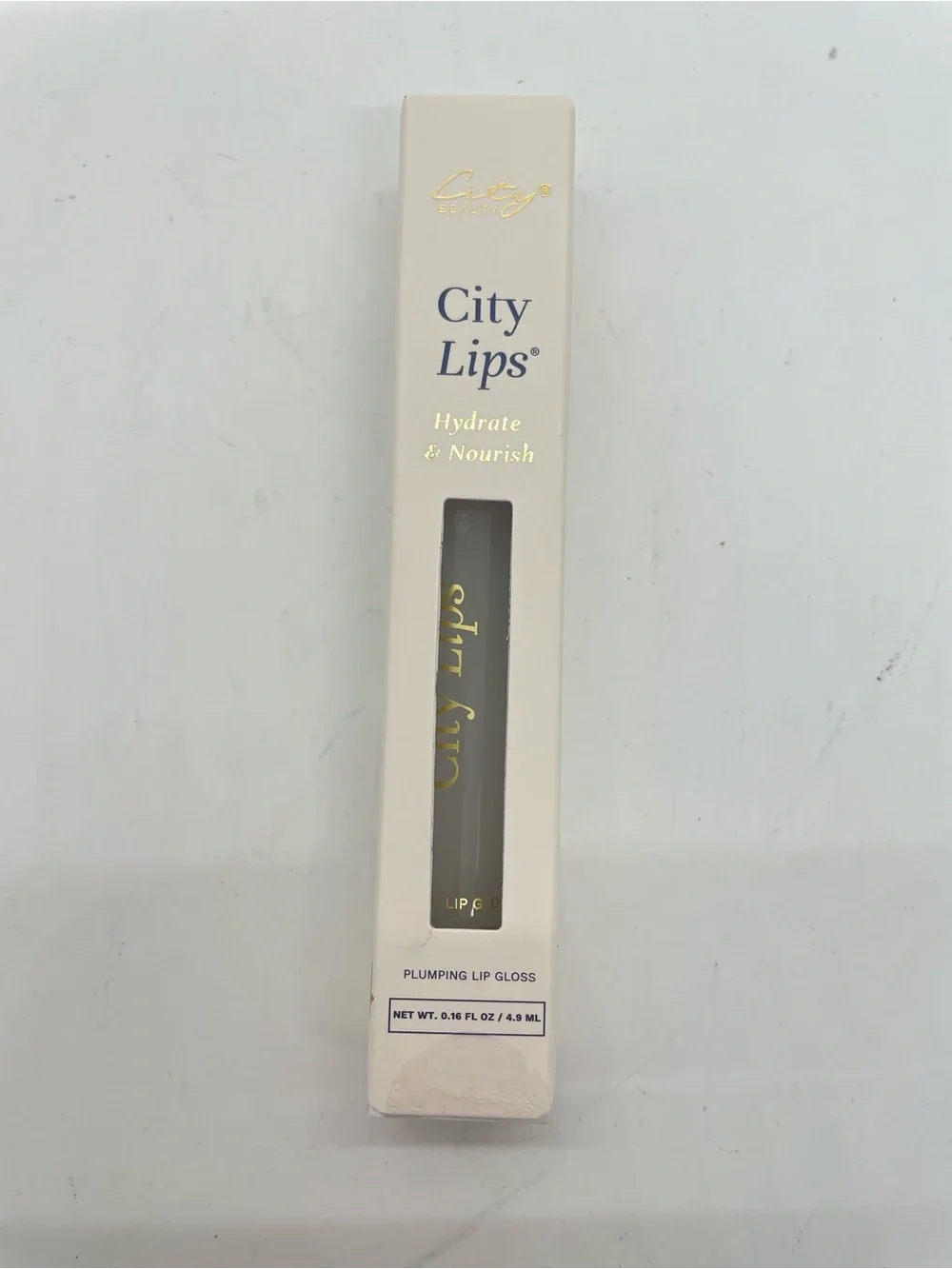 City Lips Plumping Lip Gloss Clear NIB
